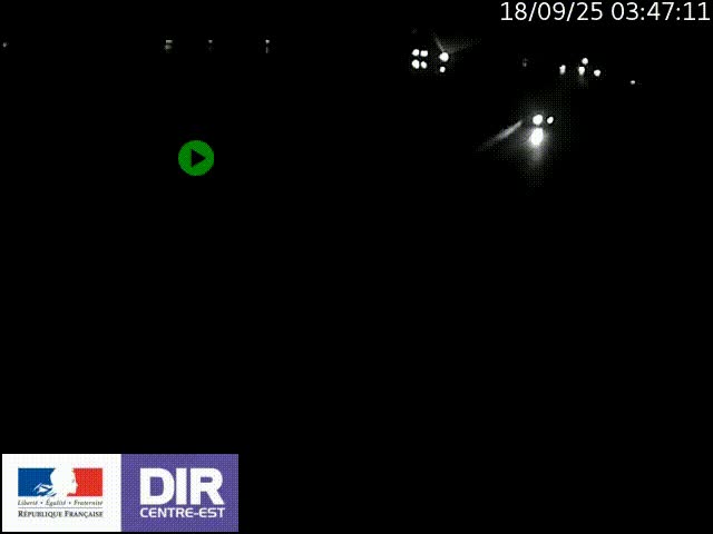 Webcam sur le quai Parjot à Vienne, aux Portes de Lyon, sur la Nationale 7, à la jonction avec le boulevard du Rhône-nord (D1407), caméra orientée vers Lyon