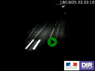 Webcam routière sur la RN7 à hauteur de Toulon-sur-Allier, entre Moulins et Vichy