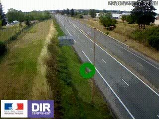 Webcam à Mably, à proximité de Roanne en direction de Moulins sur la N7