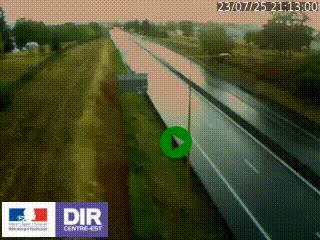 Webcam à Mably, à proximité de Roanne en direction de Moulins sur la N7