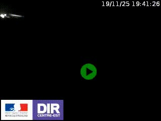 Webcam au niveau du col de Bois Clair à hauteur de Cluny sur la N79. Vue orientée vers Mâcon