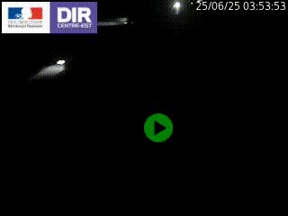 Webcam traffic à Grenoble-sud sur l'autoroute A480. Vue orientée vers l'entrée et la sortie de Grenoble