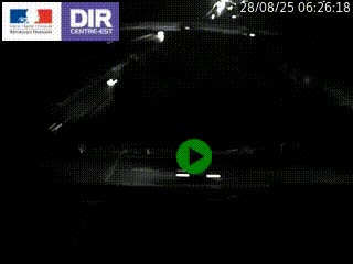 Webcam traffic à Grenoble-sud sur l'autoroute A480. Vue orientée vers l'entrée et la sortie de Grenoble