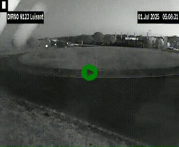 Webcam en périphérie de Chartres sur la N123, à hauteur de Luisant. Vue orientée vers Chartres