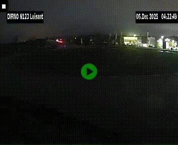 Webcam en périphérie de Chartres sur la N123, à hauteur de Luisant. Vue orientée vers Chartres