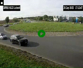 Webcam en périphérie de Chartres sur la N123, à hauteur de Luisant. Vue orientée vers Chartres