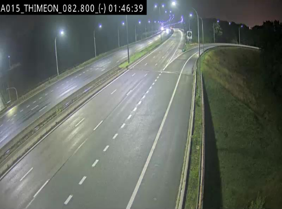 Caméra trafic Belgique - Thiméon - E42, jonction avec A54 (E420) direction La Louvière/Charleroi - BK 82.82