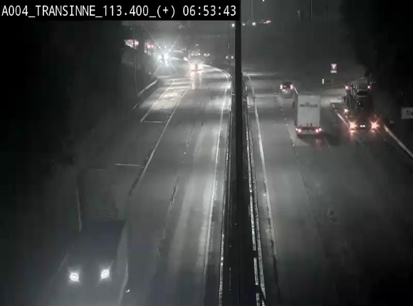 Webcam dans les Ardennes sur l'E411 à hauteur de Transinne. Vue orientée vers le sud de la Belgique