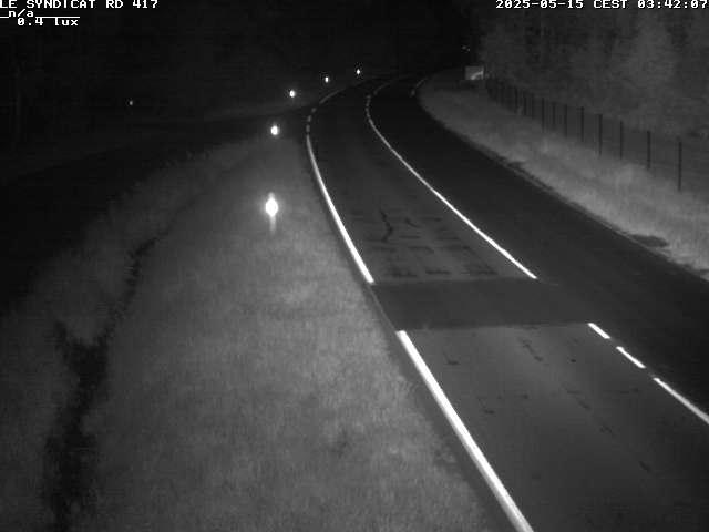 Webcam dans les Vosges dans la commune du Syndicat sur la D417 sur la route de Gerardmer