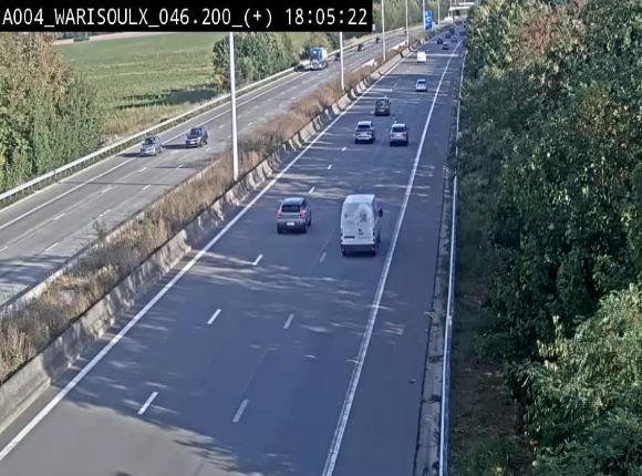 Webcam autoroute Belgique - Warissoulx - E411 - BK 46.2