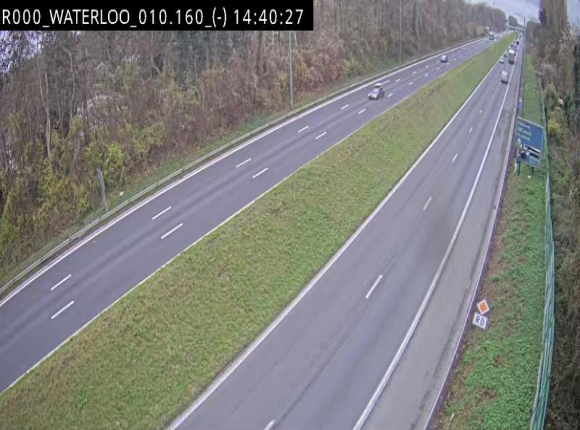 Webcam autoroute Belgique - Waterloo - R0 (ring de Bruxelles) - BK 12.3