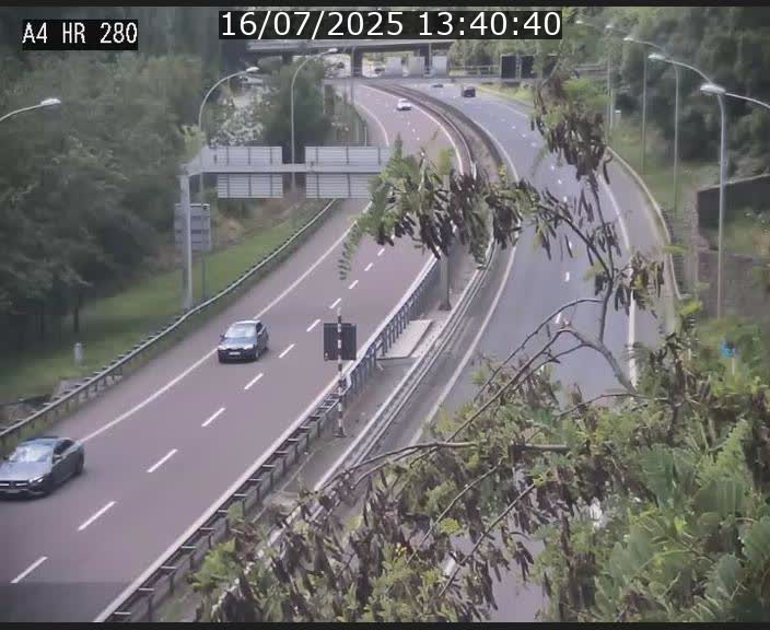 Webcam traffic A4 Luxembourg - BK 0.2 - P+R Bouillon (direction Luxembourg)