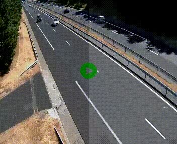 Caméra autoroute A75 à hauteur du col des Issartets en direction de Montpellier