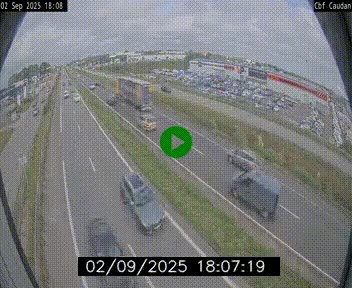 Webcam sur la N165 à hauteur de Caudan, dans le Morbihan.