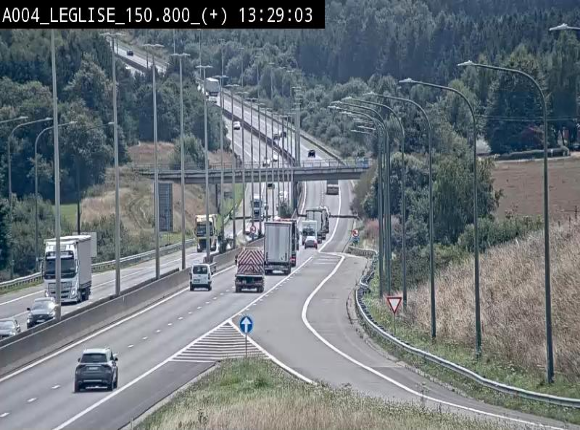 Caméra autoroute Belgique - Côte de Léglise, E411(A4) direction Luxembourg