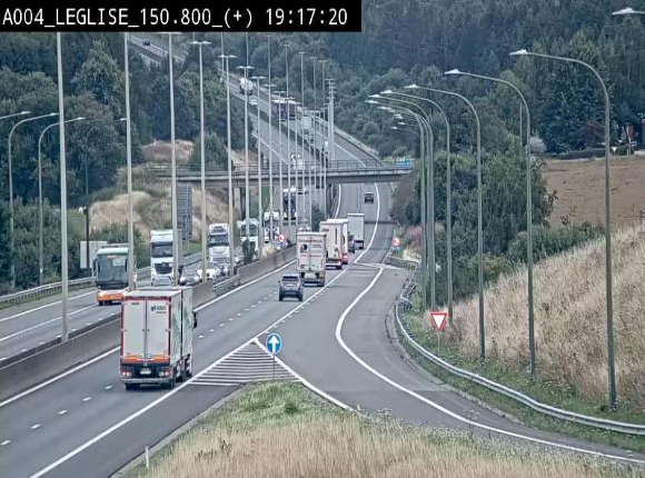 Caméra autoroute Belgique - Côte de Léglise, E411(A4) direction Luxembourg