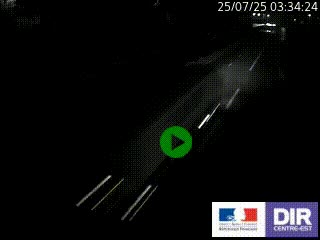 Caméra autoroutière sur l'A47 à hauteur de Givors, a proximité de Lyon. La webcam est orientée vers Lyon
