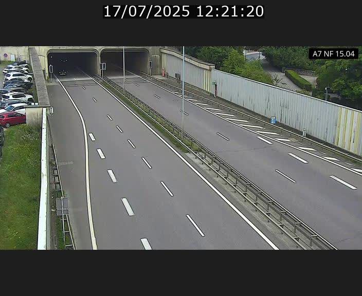 Caméra trafic Luxembourg - A7, Tunnel Mersch, entrée sud, direction Ettelbruck