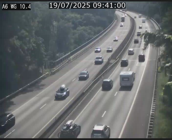 Traffic live webcam Luxembourg Mamer - A6 - BK 10.4 - direction Luxembourg/France/Allemagne