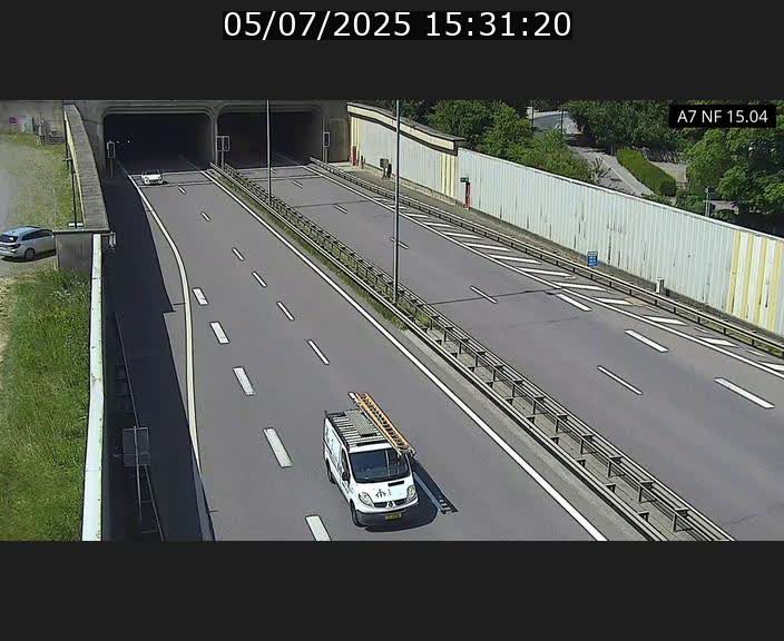 Caméra trafic Luxembourg - A7, Tunnel Mersch, entrée sud, direction Ettelbruck