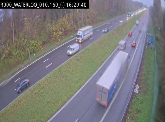 Webcam autoroute Belgique - Waterloo - R0 (ring de Bruxelles) - BK 12.3