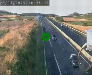 Caméra autoroute A75 à hauteur de Le Crest, en direction de Montpellier