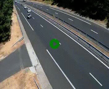 Caméra autoroute A75 à hauteur du col des Issartets en direction de Montpellier