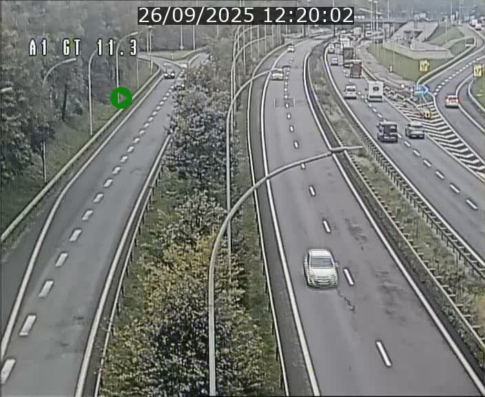 Traffic live webcam Luxembourg Senningerberg - A1 direction Allemagne - BK 11.3