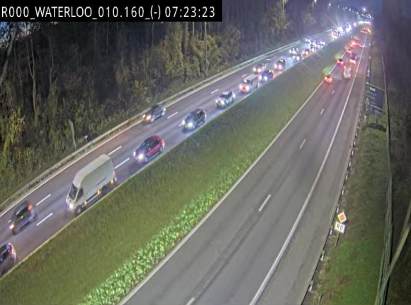 Webcam autoroute Belgique - Waterloo - R0 (ring de Bruxelles) - BK 12.3
