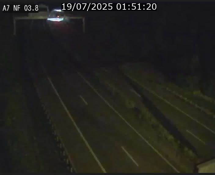 Webcam autoroute A7 au Luxembourg à la sortie du Tunnel Stafelter vers le Nord
