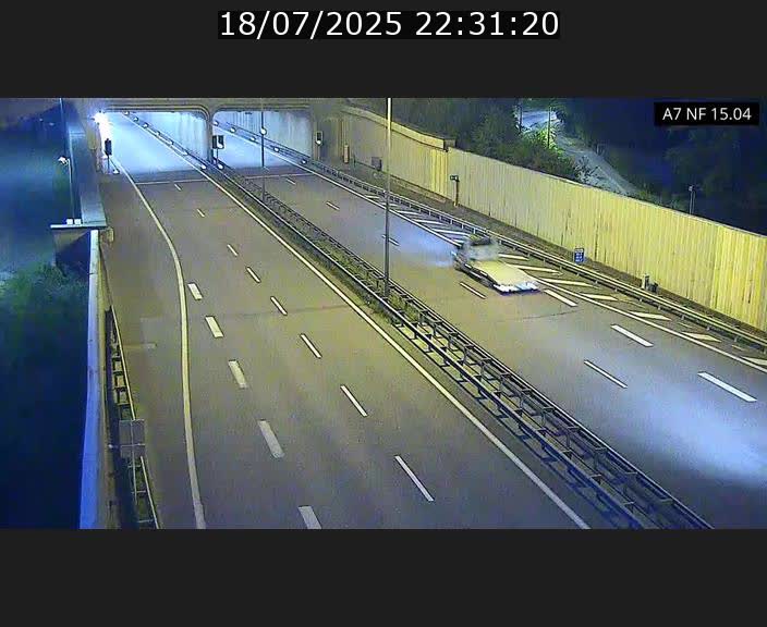Caméra trafic Luxembourg - A7, Tunnel Mersch, entrée sud, direction Ettelbruck