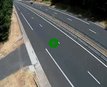Caméra autoroute A75 à hauteur du col des Issartets en direction de Montpellier