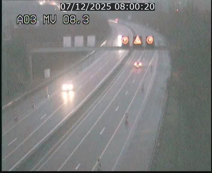 Webcam Autoroute après la Croix de Bettembourg en direction de Luxembourg sur l'A3