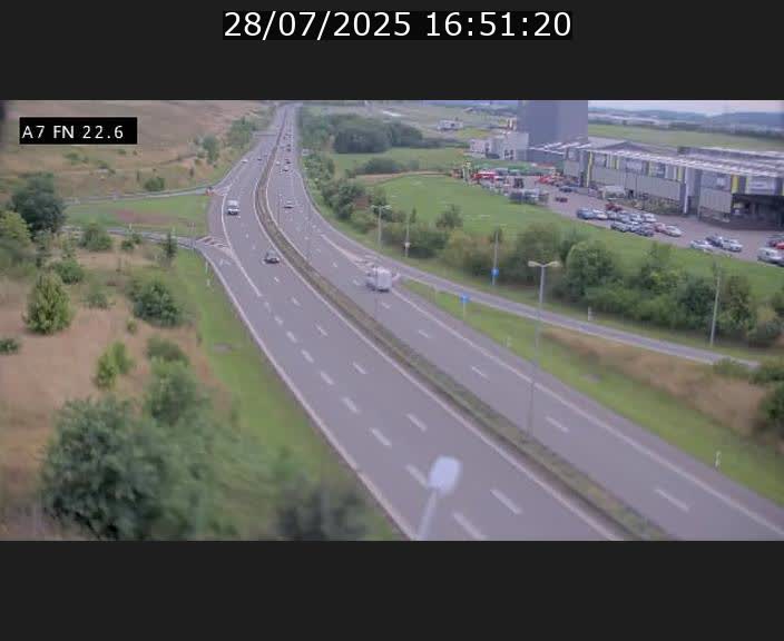 Caméra trafic Luxembourg - A7, Colmar-berg direction Mersch