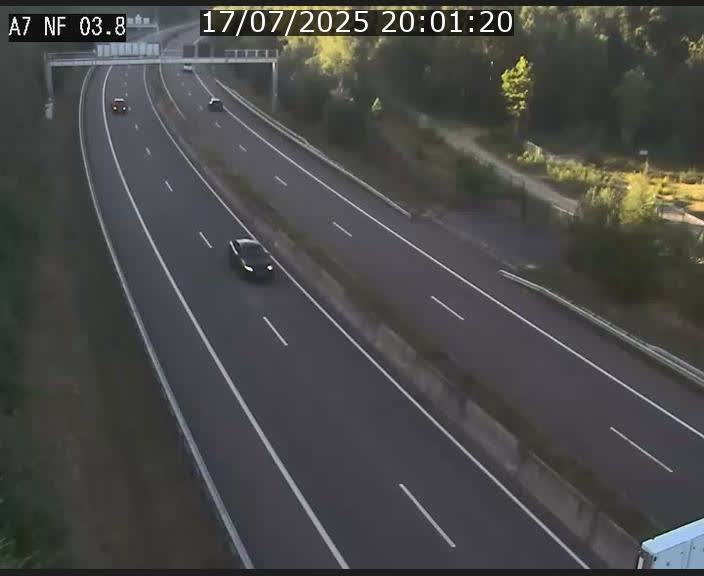 Webcam autoroute A7 au Luxembourg à la sortie du Tunnel Stafelter vers le Nord