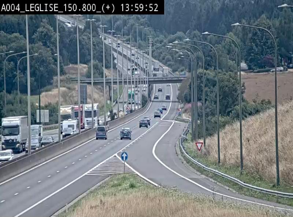 Caméra autoroute Belgique - Côte de Léglise, E411(A4) direction Luxembourg