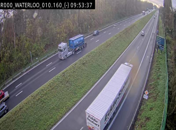 Webcam autoroute Belgique - Waterloo - R0 (ring de Bruxelles) - BK 12.3