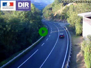 Caméra trafic sur la N90 à Bourg-Saint-Maurice, en provenance d'Aoste et en direction d'Albertville