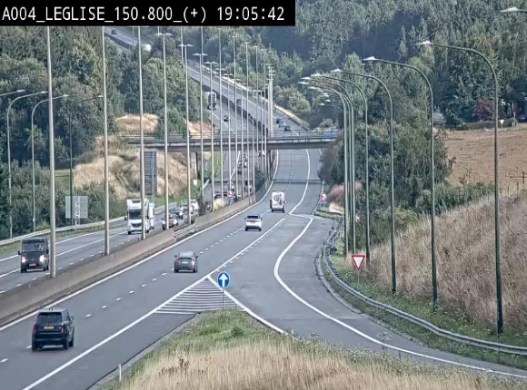 Caméra autoroute Belgique - Côte de Léglise, E411(A4) direction Luxembourg