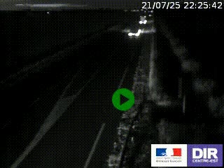 Webcam routière sur la RN7 à hauteur de Toulon-sur-Allier, entre Moulins et Vichy