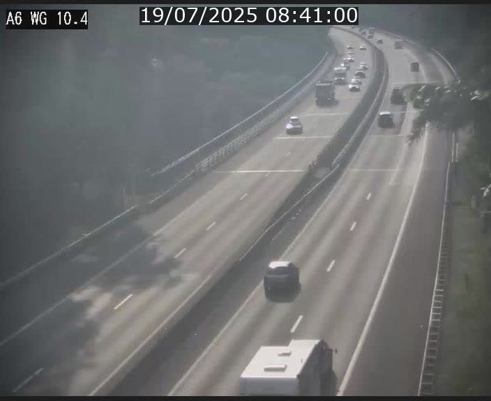 Traffic live webcam Luxembourg Mamer - A6 - BK 10.4 - direction Luxembourg/France/Allemagne