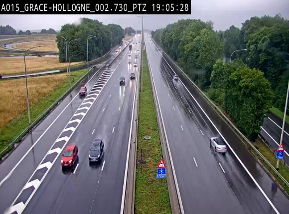 Caméra trafic Belgique - Grâce-Hollogne - E42, jonction avec A604, direction Loncin/Aéroport de Liège -  BK 3.2