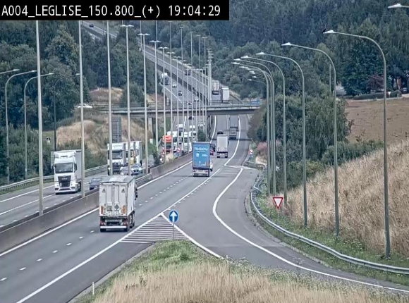 Caméra autoroute Belgique - Côte de Léglise, E411(A4) direction Luxembourg