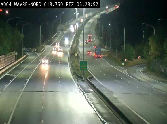 Webcam traffic E411(A4) - BK 18.7 - Bierges (Wavre Nord)
