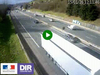 Webcam routière à Saint-Etienne-Terrenoire sur la RN88 avant la jonction entre l'A72 et le Boulevard Périphérique de Saint-Etienne
