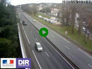 Webcam routière à Le Chambon-Feugerolles sur la RN88 entre Firminy et Saint-Etienne