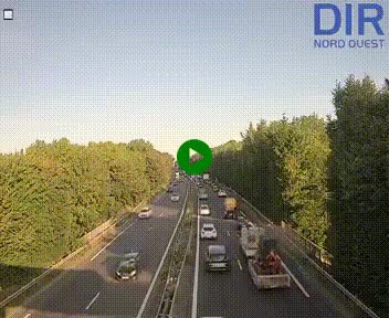 Webcam sur le périphérique de Caen (N814) à l'est de la ville, à Mondeville hauteur de la sortie 2, Presqu'île-Rives de l'Orne, au bout de l'autoroute A13