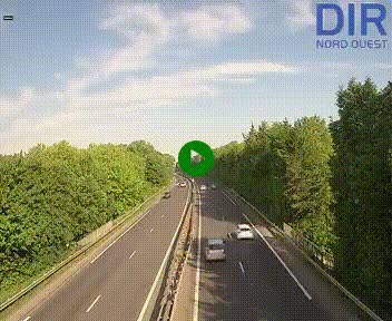 Webcam sur le périphérique de Caen (N814) à l'est de la ville, à Mondeville hauteur de la sortie 2, Presqu'île-Rives de l'Orne, au bout de l'autoroute A13