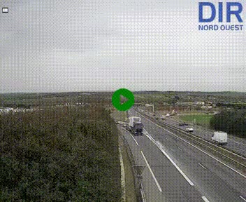 Webcam au début de l'A84 sur le périphérique Ouest de Caen (N814) à hauteur de la sortie 9, Porte de Bretagne