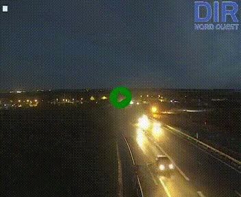 Webcam au début de l'A84 sur le périphérique Ouest de Caen (N814) à hauteur de la sortie 9, Porte de Bretagne